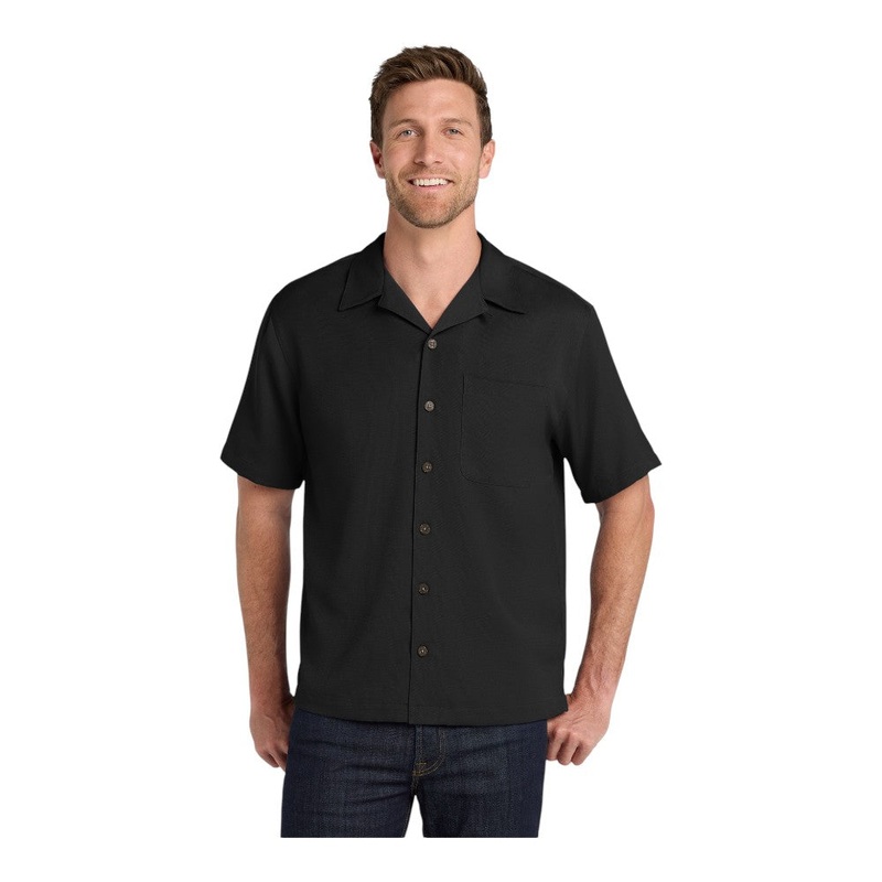 Port Authority S535 Easy Care Camp Shirt Black XS