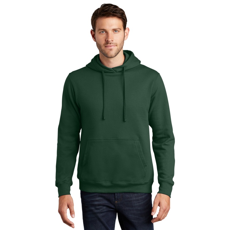 Port & Company PC850H Fan Favorite Fleece Pullover Hooded Sweatshirt – Forest Green Forest Green XS