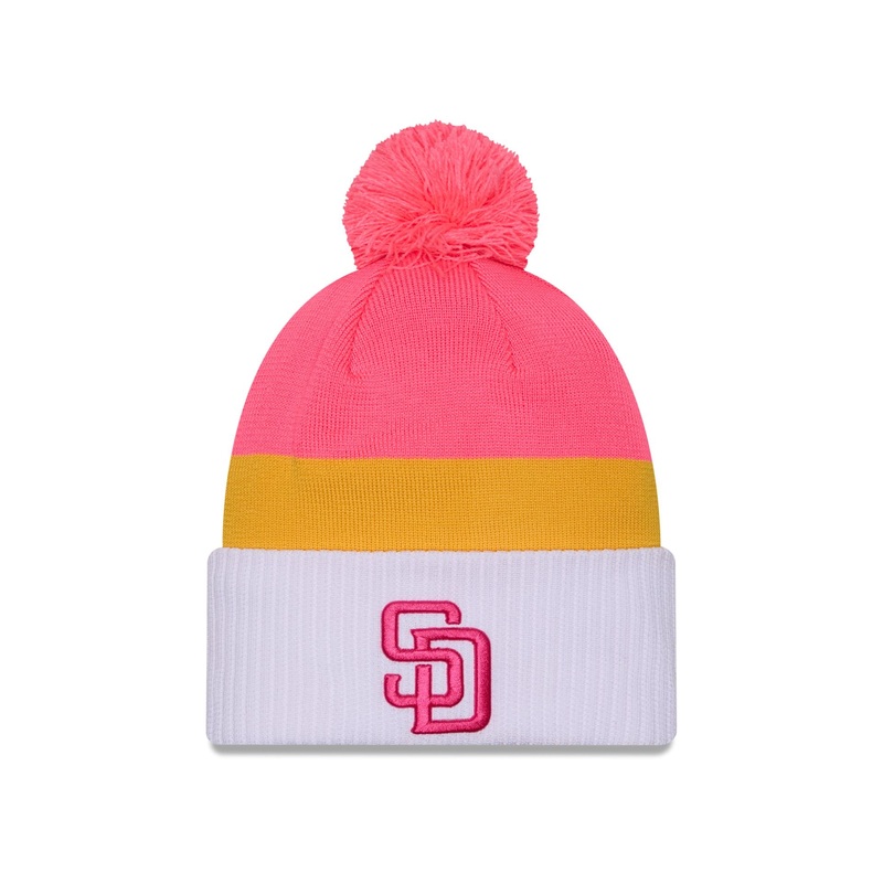 San Diego Padres City Connect Pom Knit Hat One Size