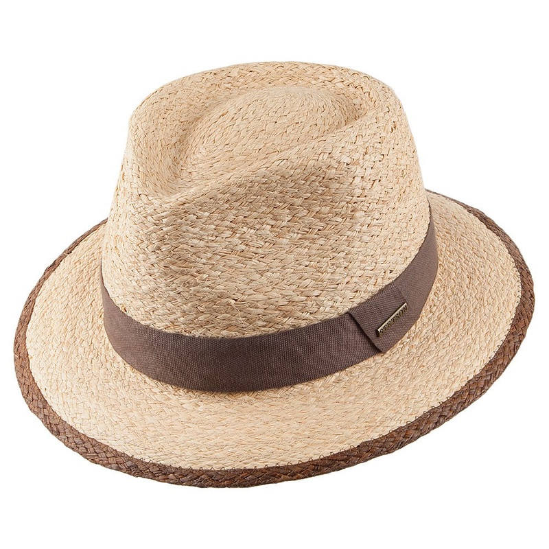 Stetson Hats Raffia Straw Teardrop Fedora Hat – Natural S