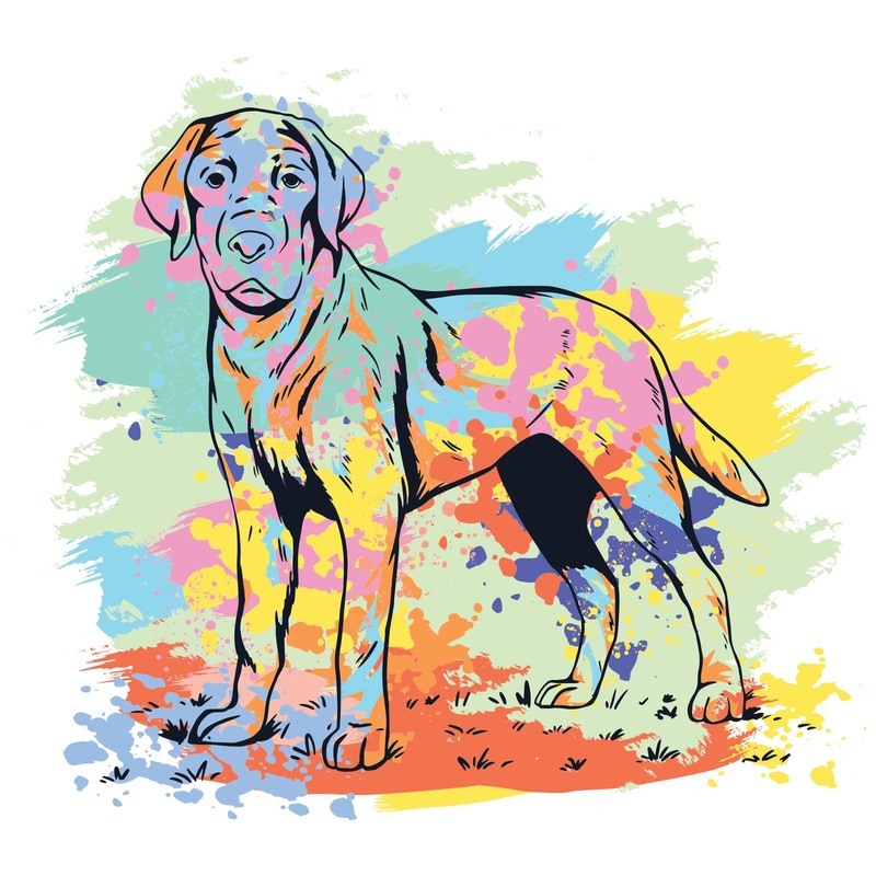 Artistic Golden Retriever Default Title One Size