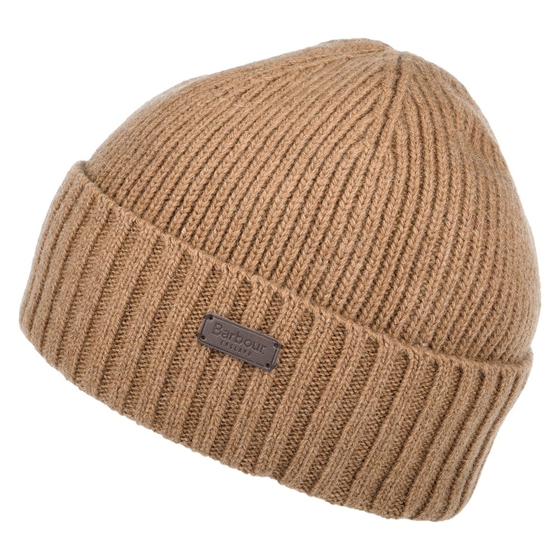 Barbour Hats Carlton Wool Blend Beanie Hat – Ochre 1-Size