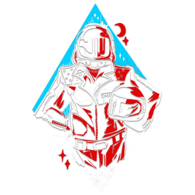 Blue Boba Helmet Astronaut Default Title One Size