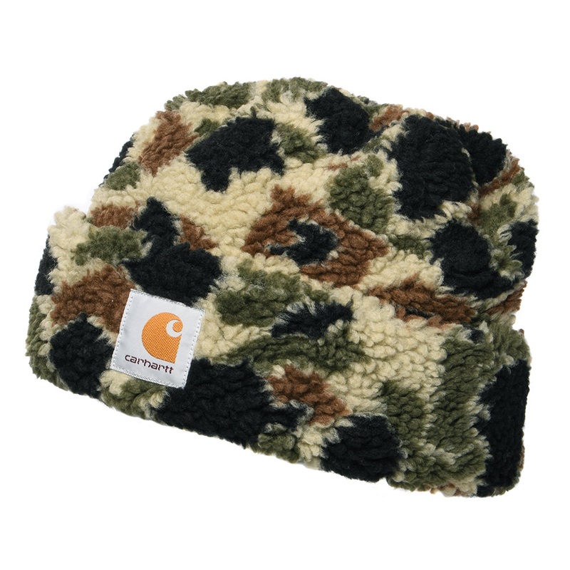 Carhartt WIP Hats Prentis Pile Fleece Beanie Hat – Camouflage 1-Size