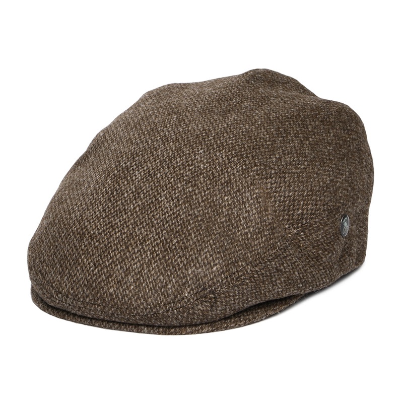 City Sport Merino Wool Flat Cap – Brown S