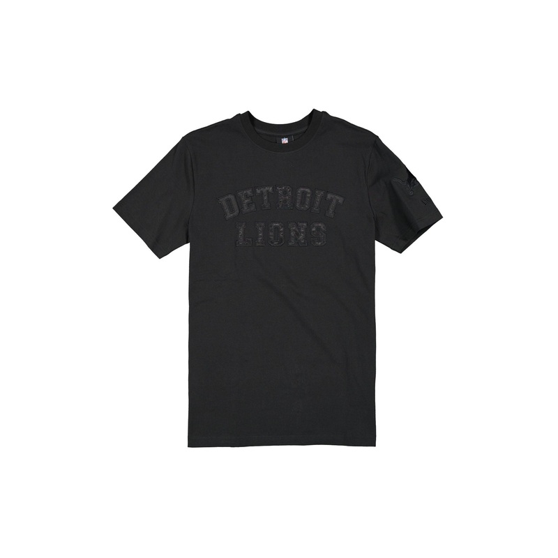 Detroit Lions Black on Black Logo Select T-Shirt S