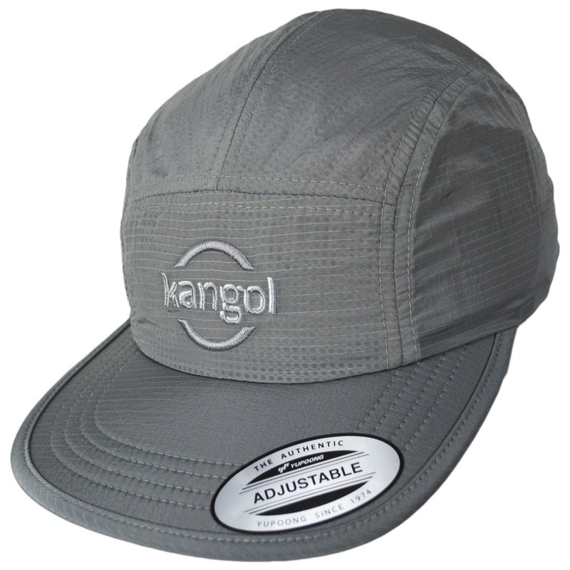Kangol Nylon Jockey Cap WARM GREY ADJUSTABLE
