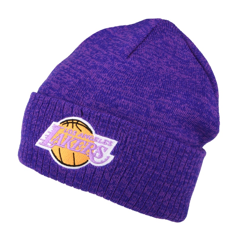 Mitchell & Ness L.A. Lakers Beanie Hat – NBA Fandom Knit HWC – Purple 1-Size