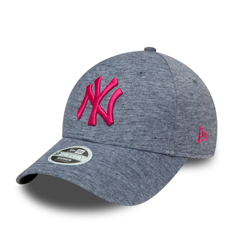 New Era Womens 9FORTY New York Yankees Baseball Cap – MLB Jersey – Blue-Pink Adjustable