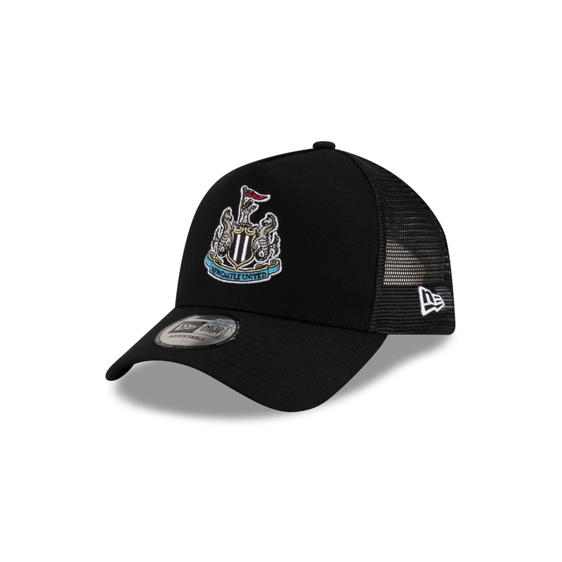 Newcastle United FC Core Black 9FORTY A-Frame Trucker Hat One Size