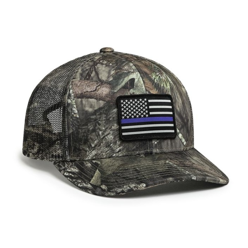 Pacific Headwear 108C Camo Snapback Trucker Cap Break-Up Country/Khaki/Break-Up Country