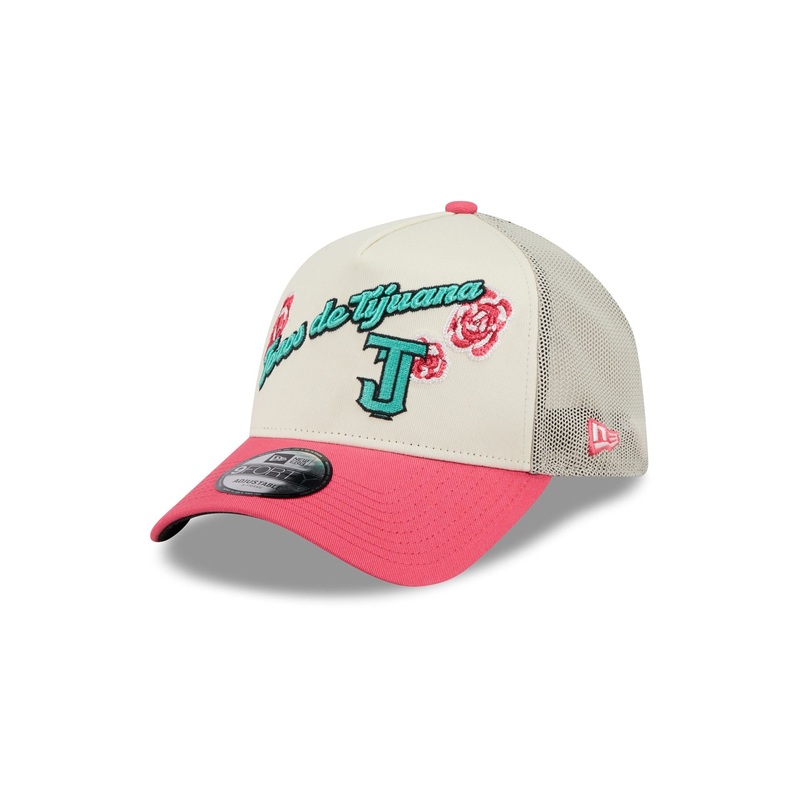 Toros de Tijuana Two-Tone Pink Rose 9FORTY A-Frame Snapback Hat One Size
