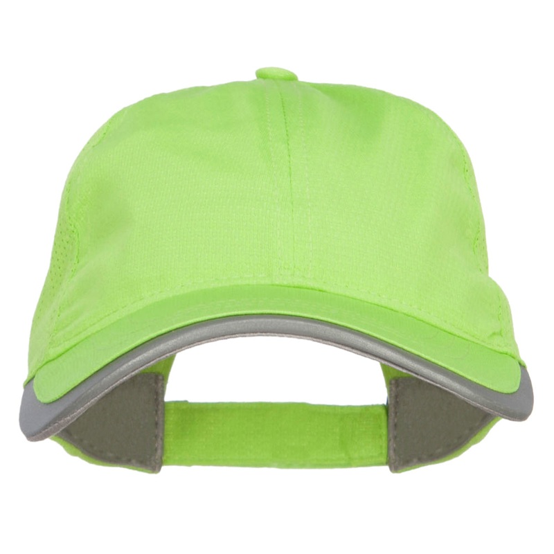 3D Grid Textured Cool Dry Performance Cap Lime One Size