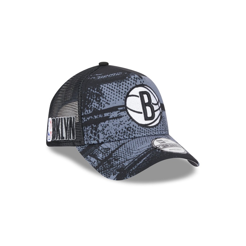 Brooklyn Nets 2024 Tip-Off 9FORTY A-Frame Trucker Hat One Size