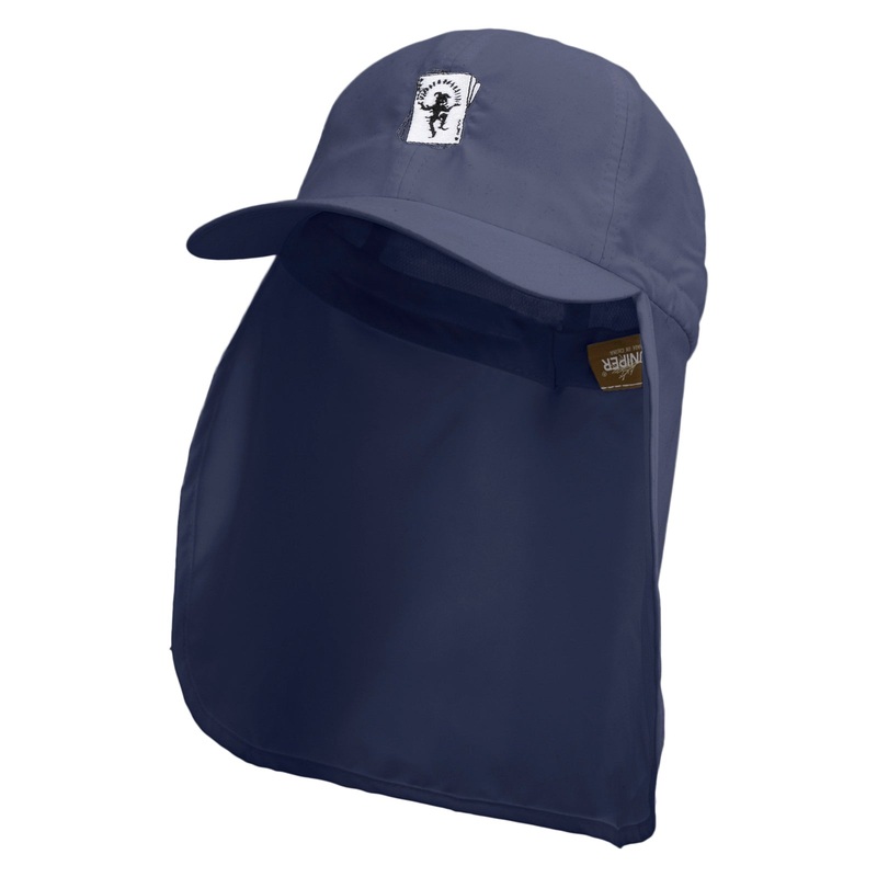 Casino Joker Card Embroidered Flap Hats Navy One Size