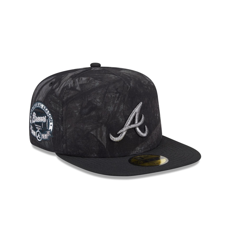 Just Caps Ripstop Camo Atlanta Braves 59FIFTY A-Frame Fitted Hat 7