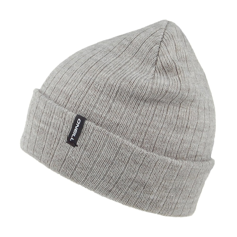 O’Neill Hats Everyday Line Knit Beanie Hat – Grey 1-Size