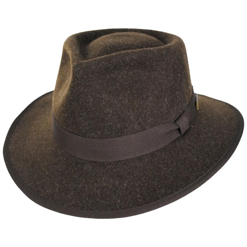 Officially Licensed Kid’s Junior ProvatoKnit Fedora Hat BROWN S