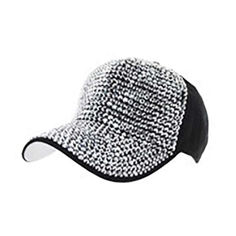 Studded Baseball Cap Black