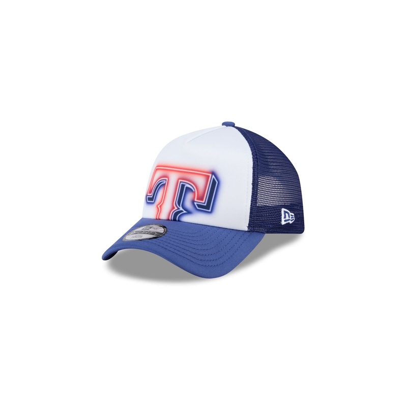 Texas Rangers Kids Painted 9FORTY A-Frame Trucker Hat Child
