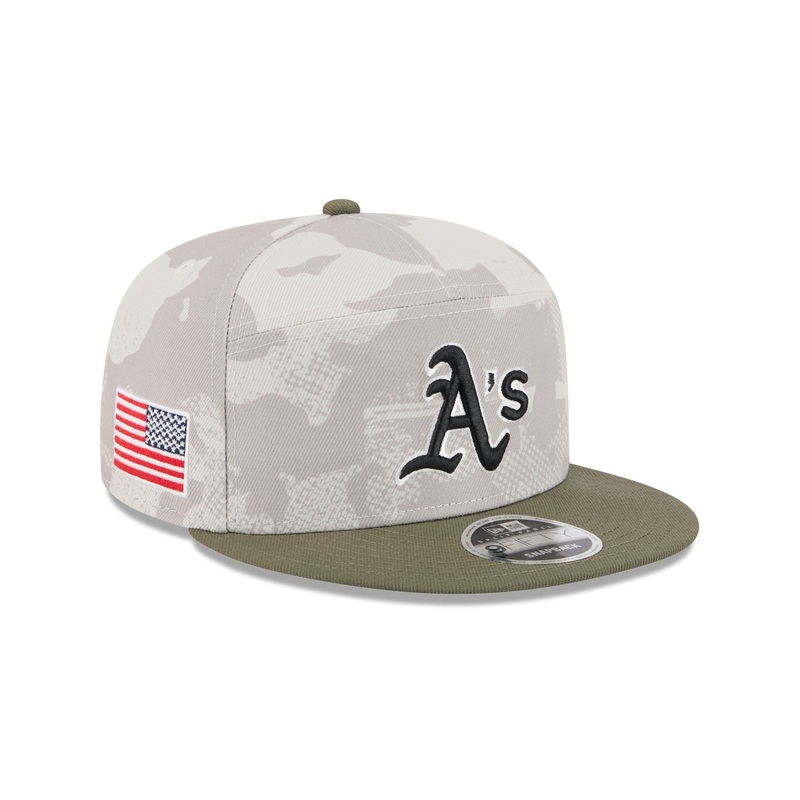 Athletics Armed Forces Day 2025 Split Panel 9FIFTY Snapback Hat One Size