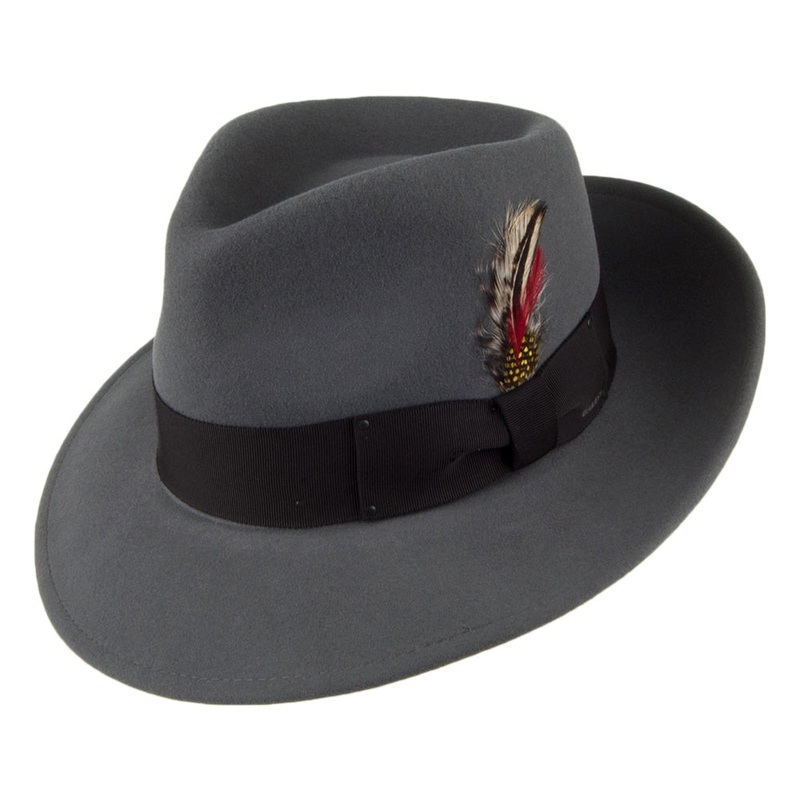 Bailey Hats 7002 Crushable Fedora Hat – Graphite S