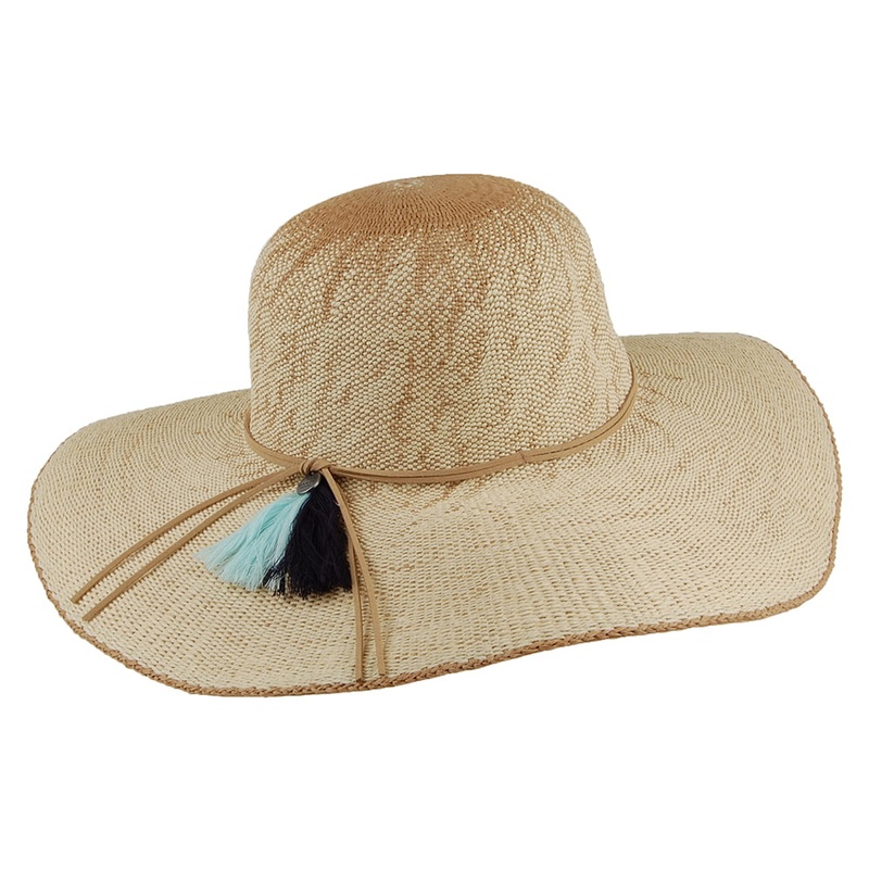 Barts Hats Alecan Wide Brim Floppy Sun Hat – Natural 1-Size