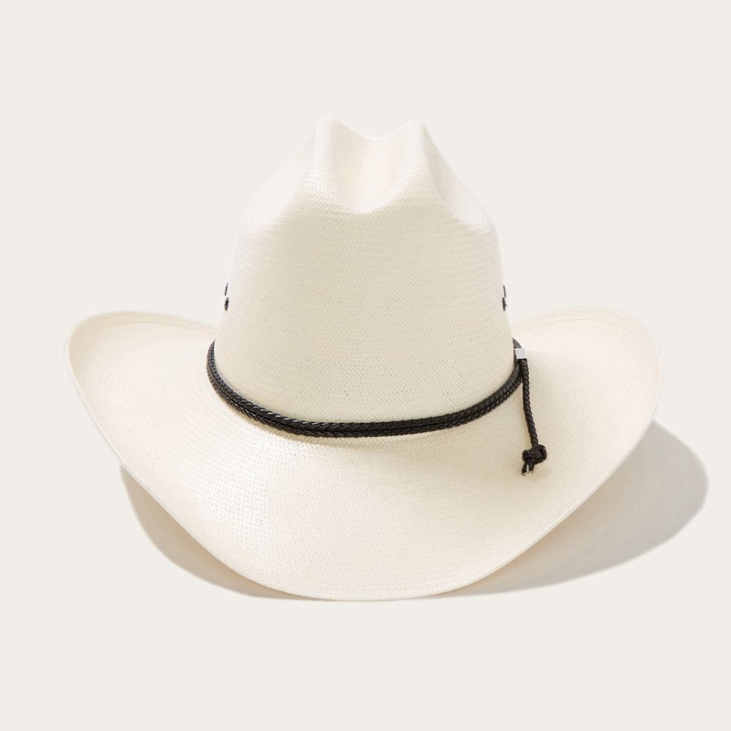Carson 10X Straw Cowboy Hat Natural 6 3/4
