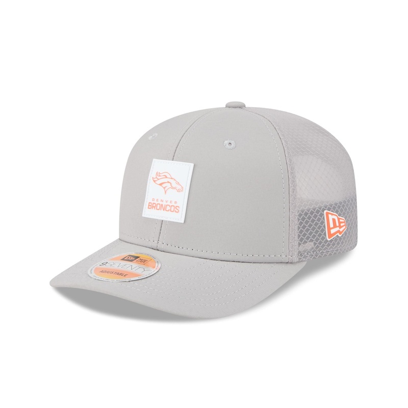 Denver Broncos 2025 Sideline Hot Weather Gray 9SEVENTY Trucker Hat One Size