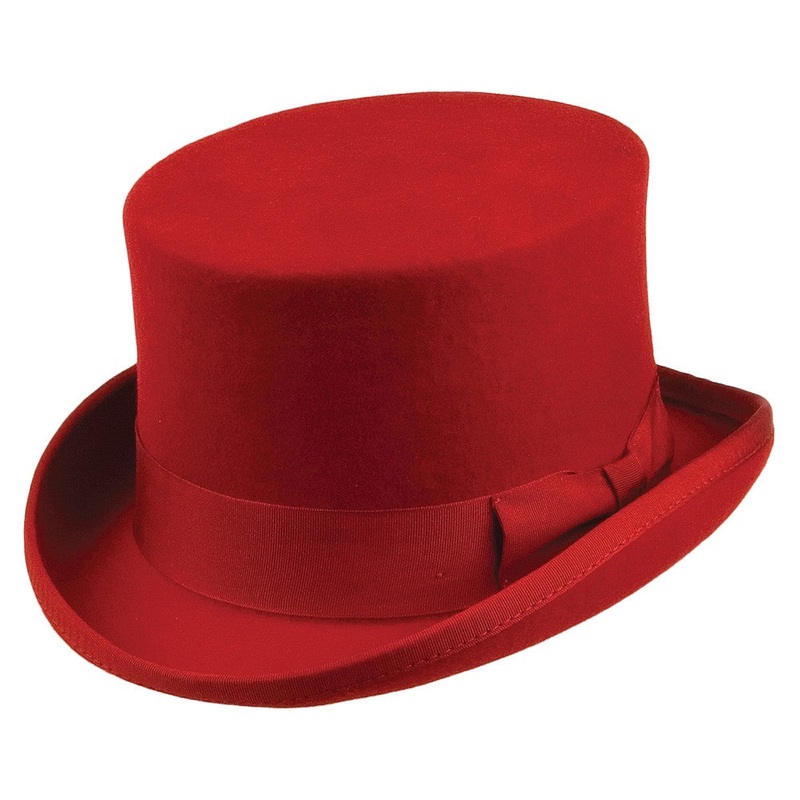 Jaxon & James Mid Crown Top Hat – Red S