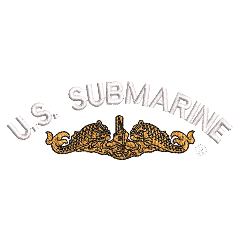 Licensed Golden US Submarine Logo Licensed Golden US Submarine Logo One Size