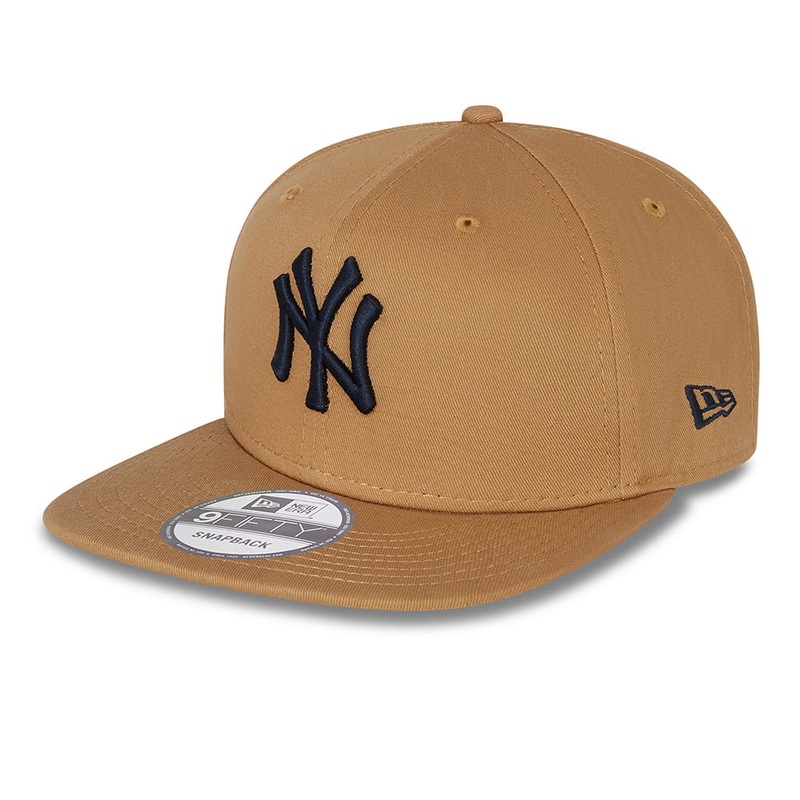 New Era 9FIFTY New York Yankees Snapback Cap – MLB League Essential – Wheat Small/Medium
