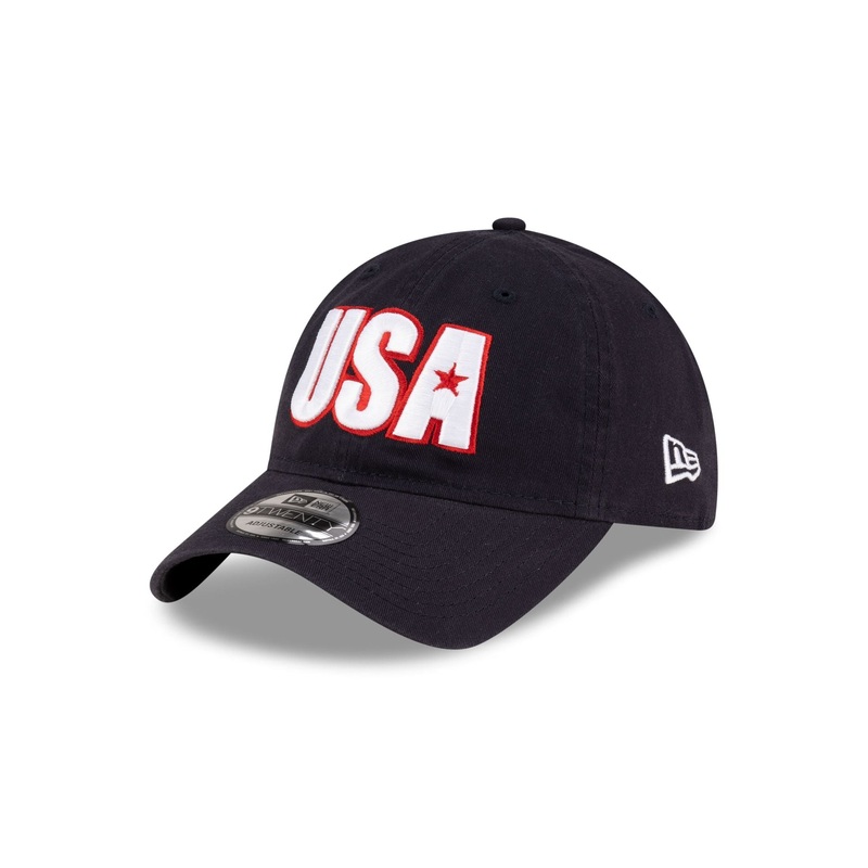 New Era Cap USA Star Navy 9TWENTY Adjustable Hat One Size