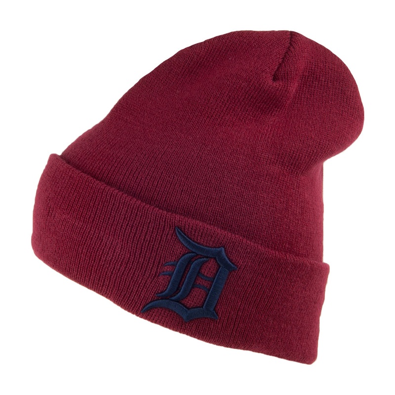 New Era Detroit Tigers Cuff Knit Beanie Hat – MLB League Essential – Cardinal 1-Size