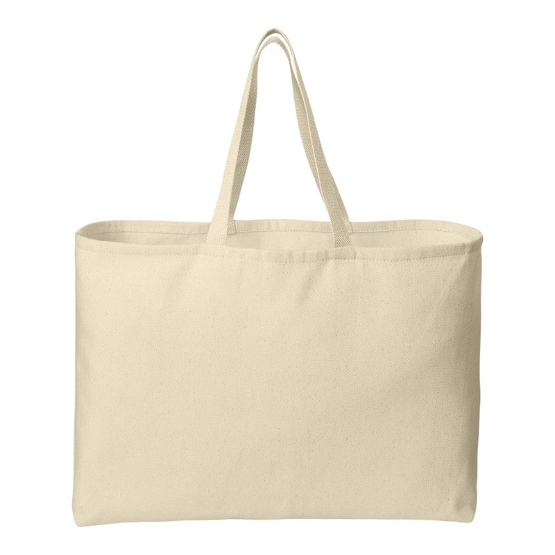 Port Authority B300 Ideal Twill Jumbo Tote Black