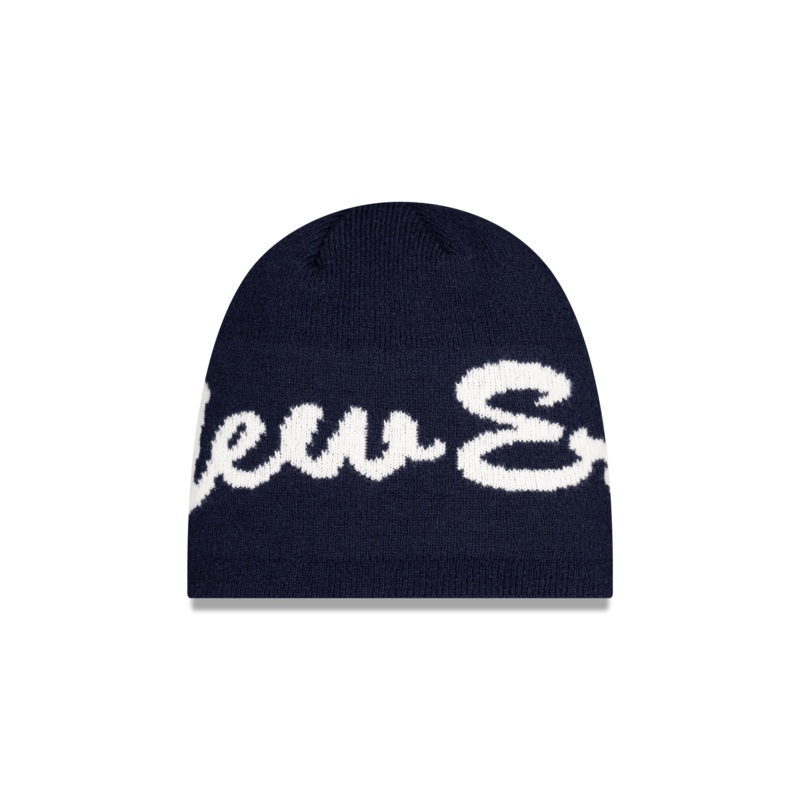 Postscript Mohair Navy Beanie Hat One Size