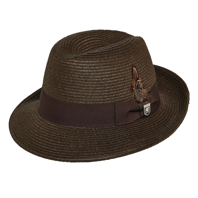 Stacy Adams Summer Fedora Hat – Chocolate Brown M
