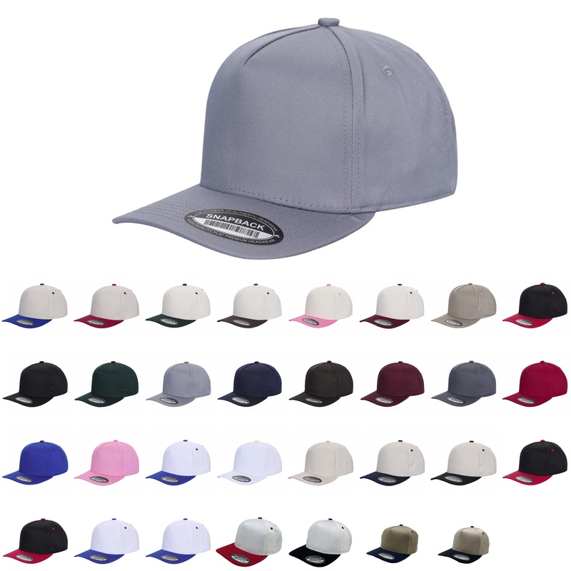 Unbranded 5 Panel Hat, Blank Baseball Cap Black