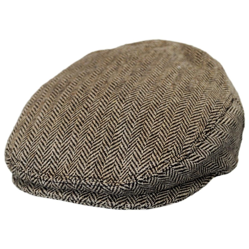 Wholesale Baby Herringbone Wool Blend Ivy Cap B2B Pre-Pack BROWN (3) 42cm, (3) 44cm, (3) 46cm, (3) 48cm