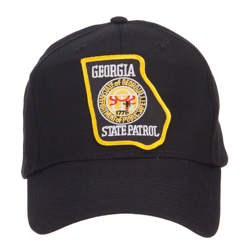 Georgia State Patrol Patched Cap Black One Size