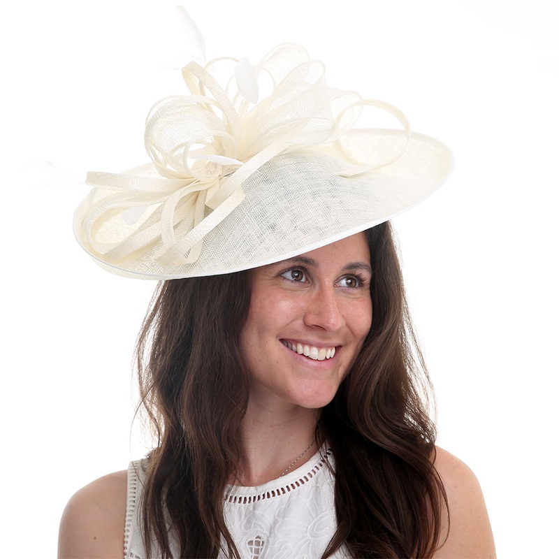 Jane Anne Designs Molly Disc Fascinator – Ivory 1-Size