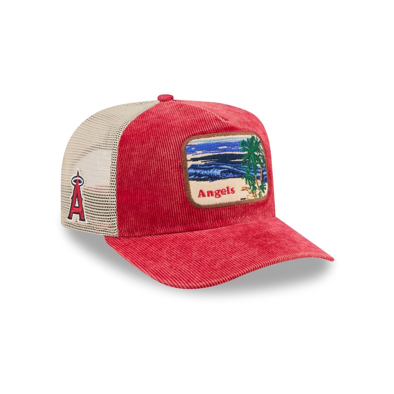 Los Angeles Angels Vintage Landscape 9FIFTY A-Frame Trucker Hat One Size