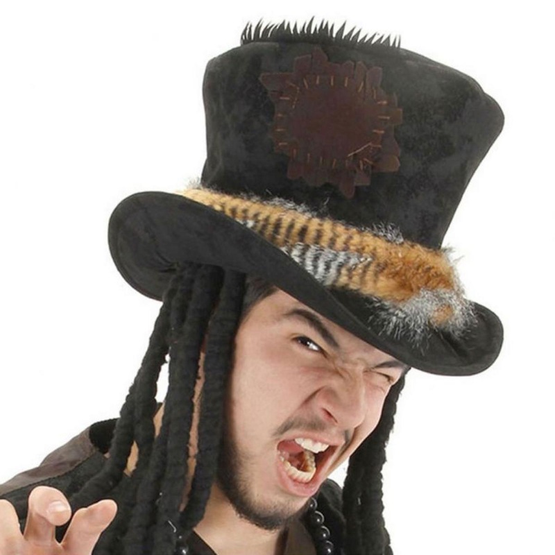 Medicine Man Top Hat BLACK ONE SIZE FITS MOST