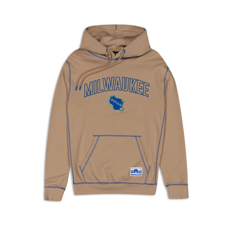 Milwaukee Bucks 2023 City Edition Tan Hoodie S