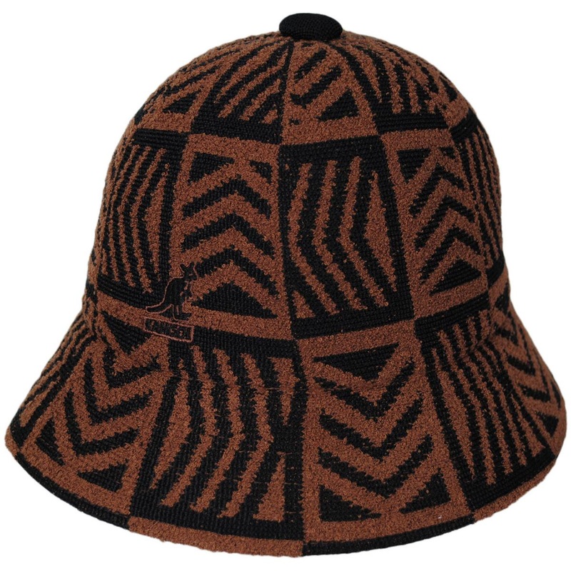 Network Jacquard Casual Bucket Hat MAHOGANY/BLACK S