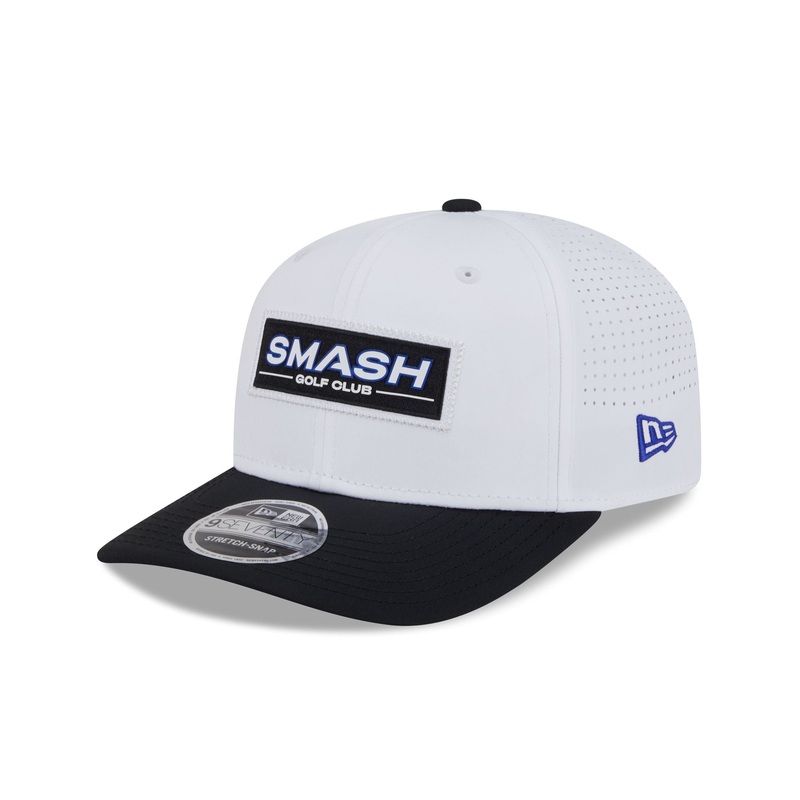 Smash GC White 9SEVENTY Stretch-Snap Hat One Size