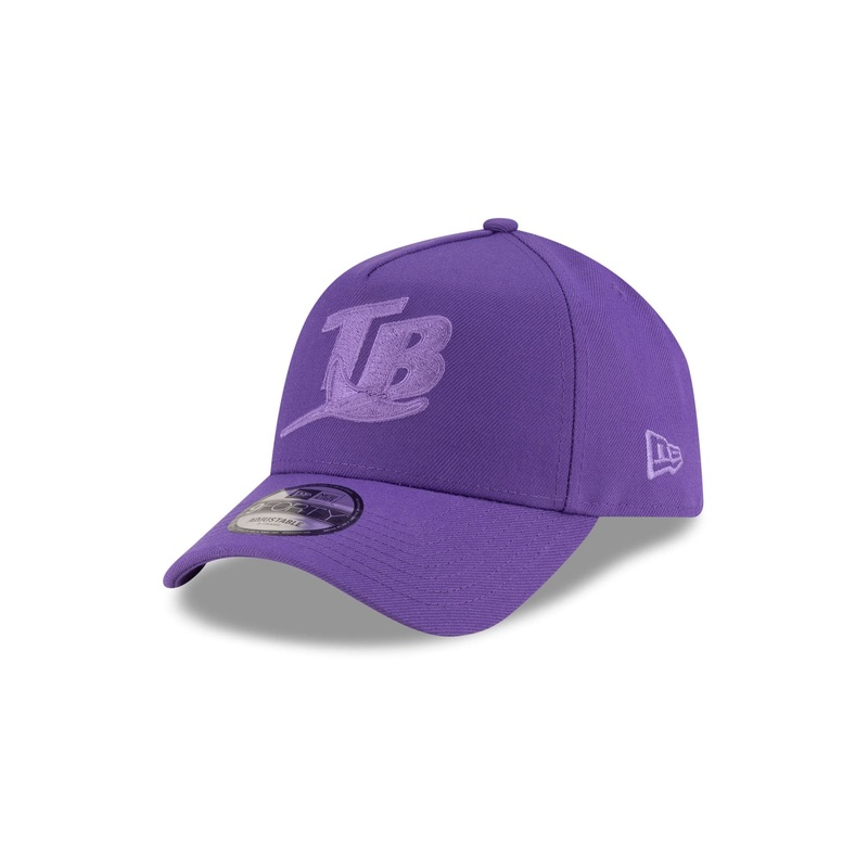 Tampa Bay Rays Varsity Purple 9FORTY A-Frame Snapback Hat One Size