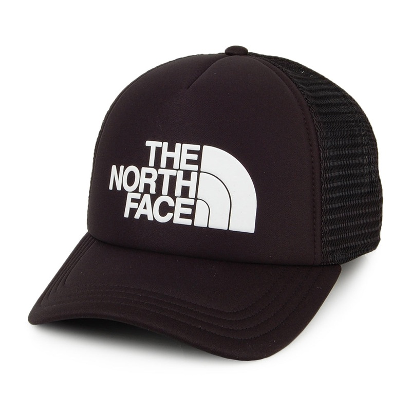The North Face Hats TNF Logo Deep Fit Trucker Cap – Black Adjustable