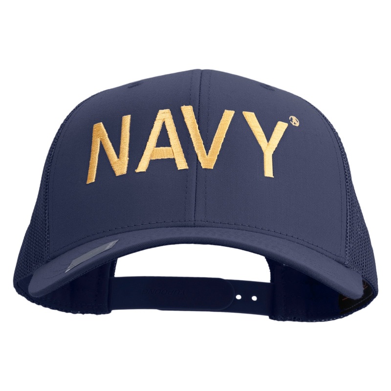 US Navy Embroidered Retro Trucker Cap Navy One Size