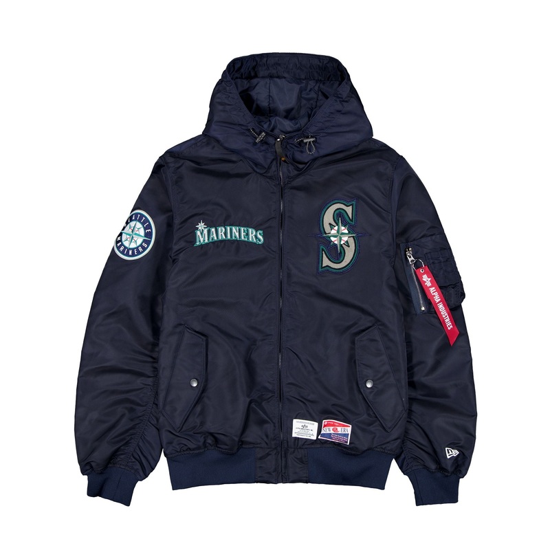 Alpha Industries x Seattle Mariners L-2B Hooded Bomber Jacket S